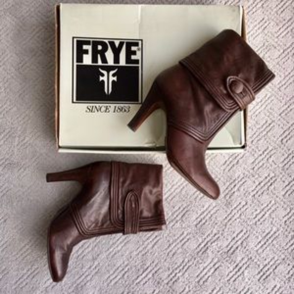 Frye Ava Button high heel boots